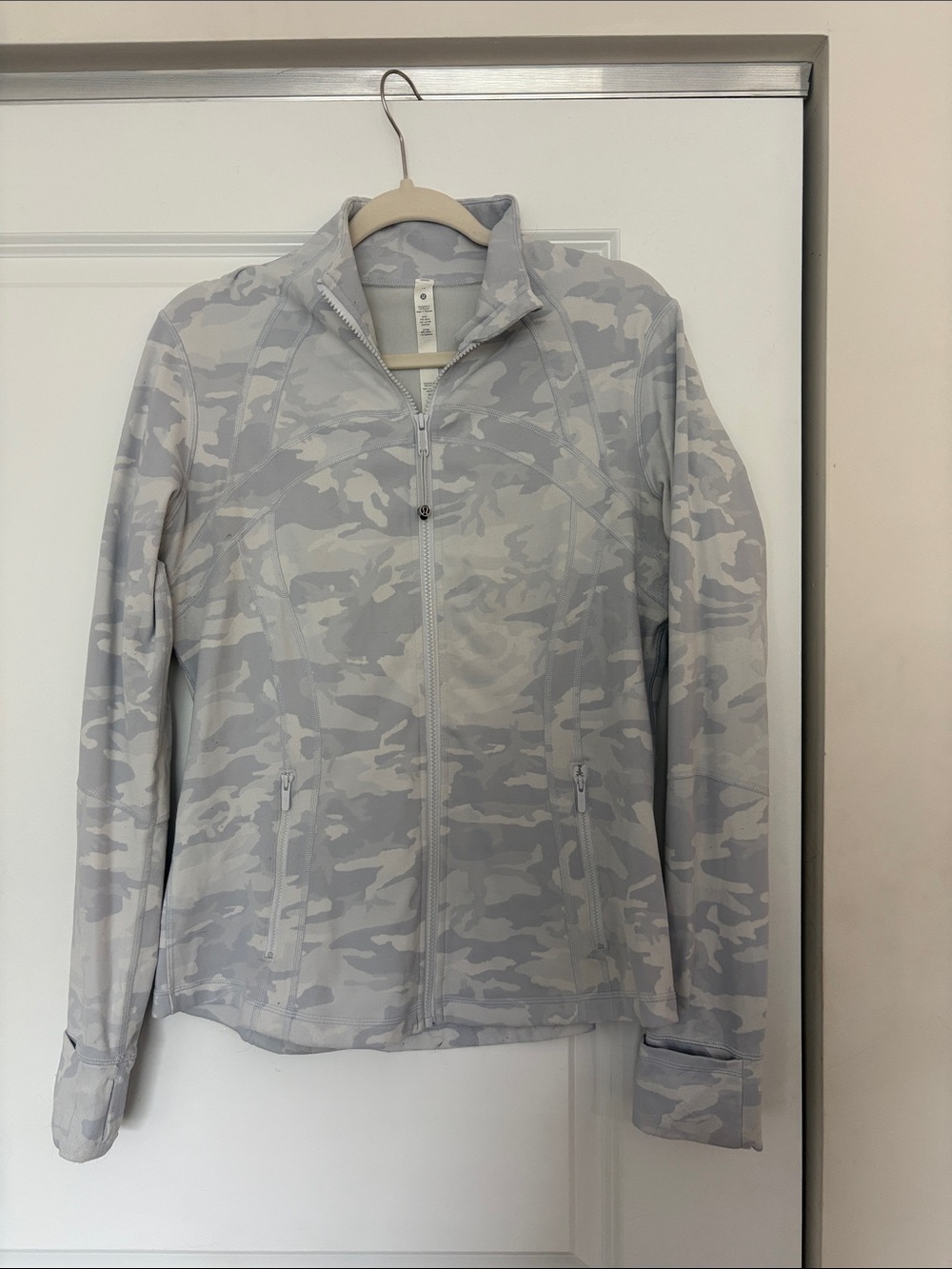 lululemon athletica Gray Camo Bomber Jacket